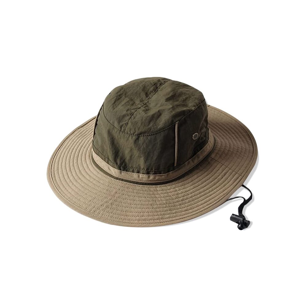 1555 Unisex Two-Tone Bucket Hat Wide Brim Sun Hat UPF 50+ Adjustable Chin
